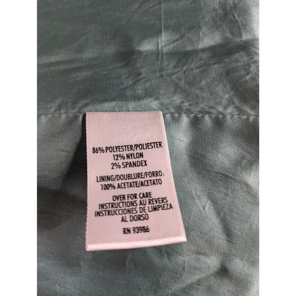 Vintage Petite Sophisticate Stretch Corduroy Blazer Jacket Size M Sea Foam Green - Picture 8 of 9